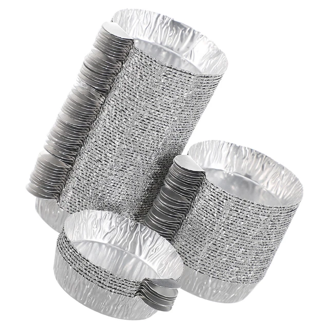 50pcs Portable Balance Weighing Pans Aluminum Foil Pans Reusable Weigh Boats