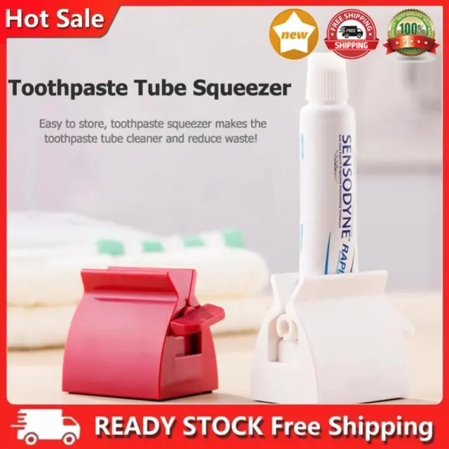 Plastic Tooth Paste Tube Dispenser Toothpaste Squeezer Toothpaste Seat Holder