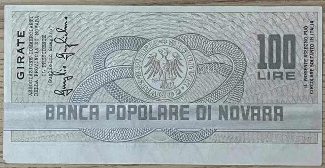 Miniassegni Banca Popolare Di Novara 2