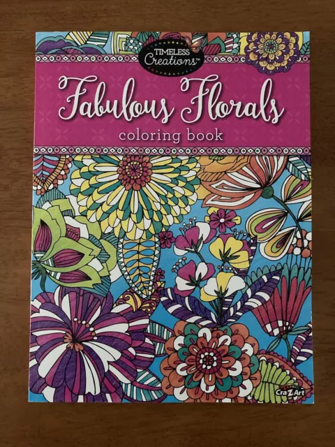 *Color Art Florals Adult Coloring book good condition (a few pages missing)