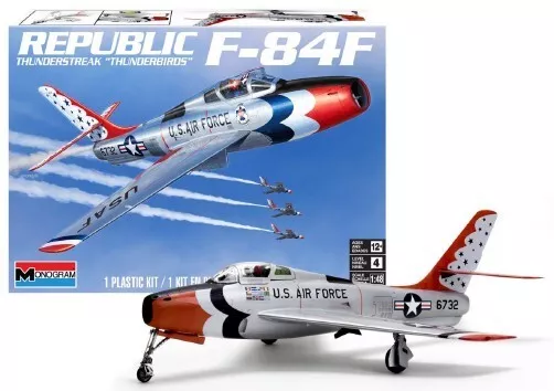 Revell 1/48 F84F Thunderstreak Thunderbirds USAF Aereo 5996 Kit Modello