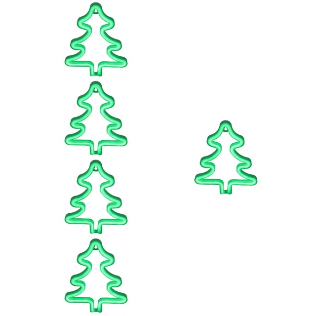 5 PCS MODELING Light Green Tree Neon Signs Lamp Christmas Exquisite £58