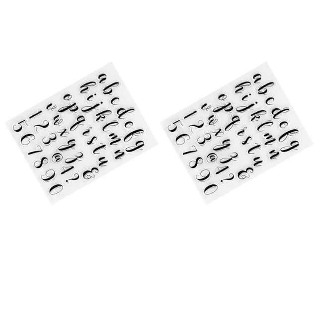 2 Sets Briefsiegel Von Hand Kieselgel Silikon Klar Scrapbooking