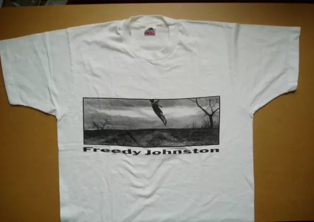 Freedy Johnston - 1992 Vintage T SHIRT - Can You Fly - DOUBLE SIDED - Size L