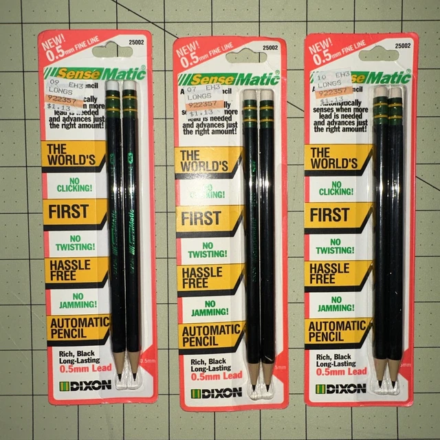 Dixon Ticonderoga Sensematic Auto-Feed Mechanical Pencil 25002 - 3 Packs