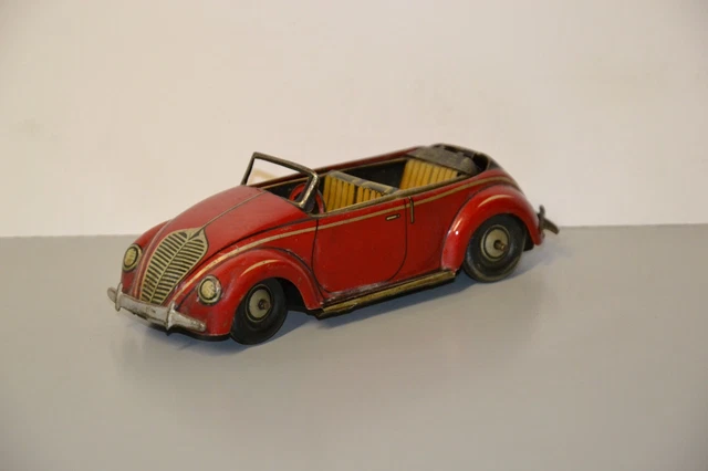 Ancien Jouet En Tôle – Combi Volkswagen Avec Planches De Surf – Vintage, Occasion