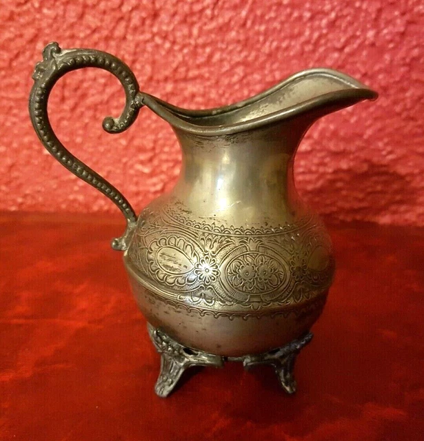 Pot à Lait Et Sucrier Vintage Art Déco - Roberts & Belk Métal Argenté
