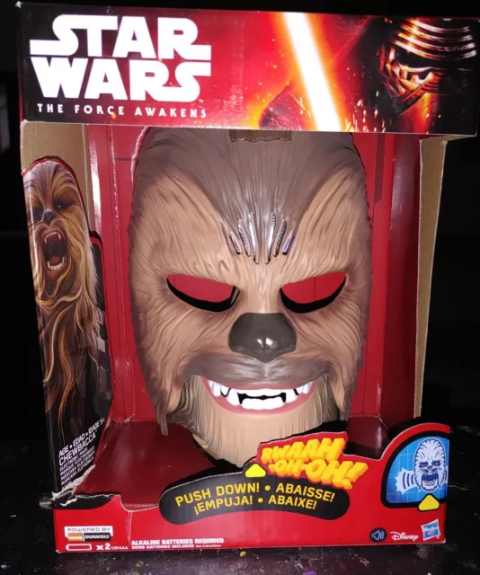 2015 Star Wars The Force Awakens Chewbacca Electronic Mask -Many Star Wars Items