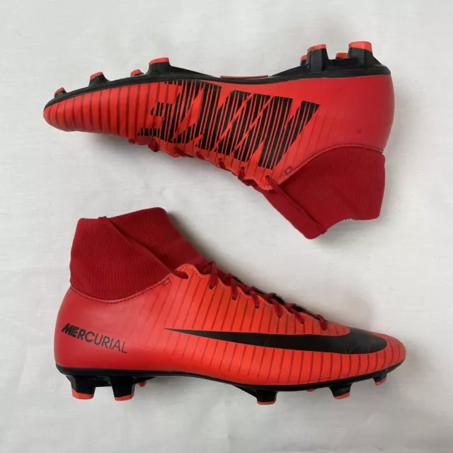 NIKE MERCURIAL VICTORY VI DF FG Mens football boots UK6 Red 32.00