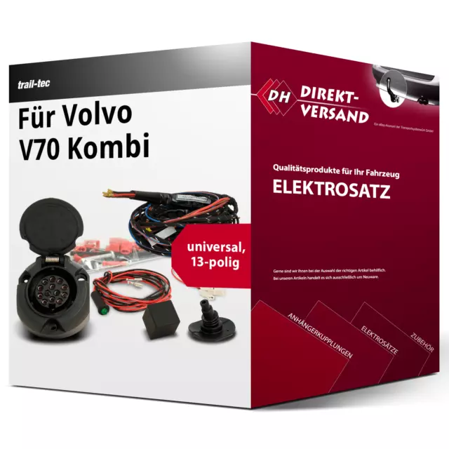 Für Volvo V70 Kombi III Typ 135 Elektrosatz 13polig universell neu