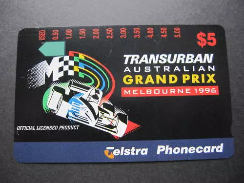 Australia Telstra Phonecard Transurban Grand Prix Melbourne 1996