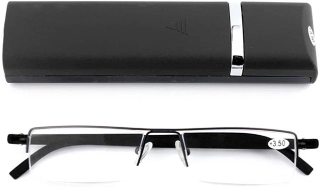 Gafas de lectura KoKoBin ligeras con marco de material TR90 para hombre y mujer medio borde