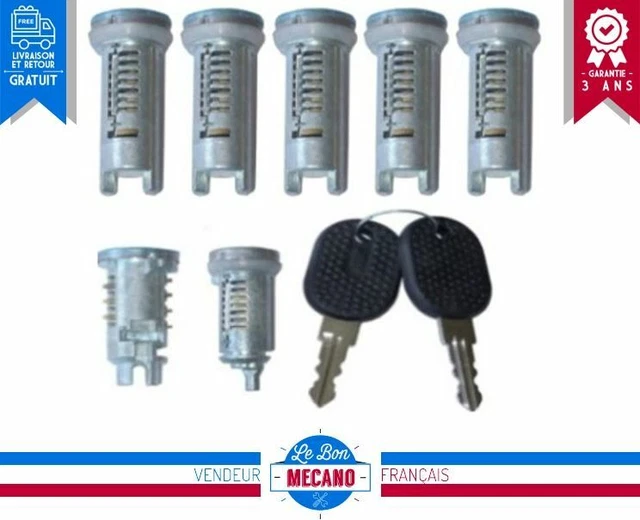 KIT COMPLET DE barillet, serrures de portes, neiman Citroen Jumper 1