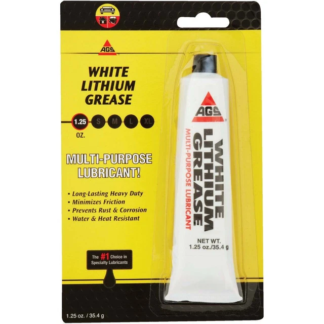 AGS Lith-Ease 1.25 Oz. Tube White Lithium Grease WL-1H Pack of 12 AGS Lith-Ease