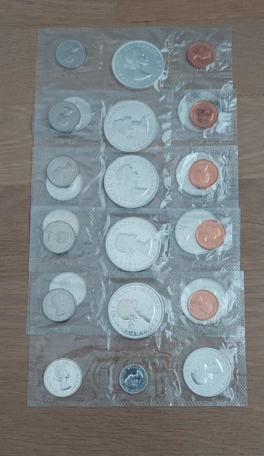 1963 Canada Proof Like Uncirculated Mint Set - Lot of 5 Sets