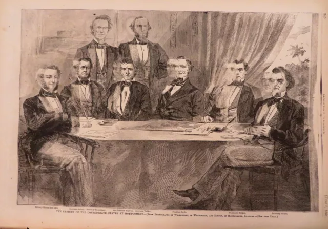 Confederate Cabinet Ben Butler Harper's Civil War newspaper 1861 complete issue