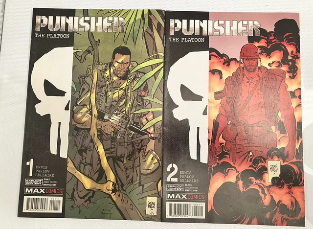 Punisher The Platoon No. 1 & 2 - Marvel Comics - Garth Ennis - Goran Parlov