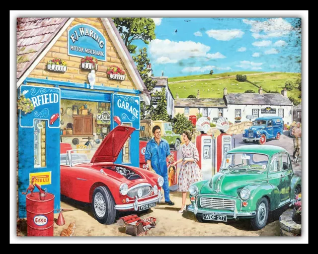 Mg Morris Minor Motor Car Mechanic Garage Workshop Metal Plaque Tin Sign 1452