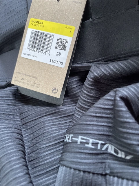 Nike Running Bodysuit Race Unitard Fitted Stretch CK4234-010 Womens Black Size S