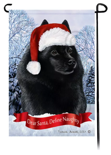 Dear Santa, Define Naughty Garden Flag - Schipperke 121