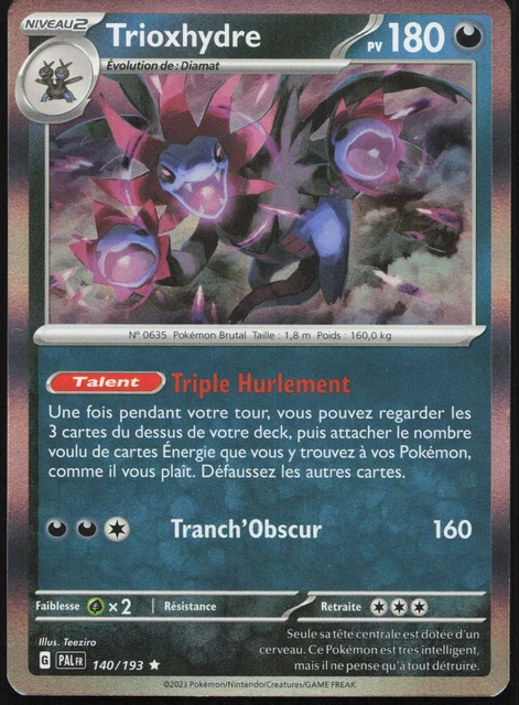 CARTE POKÉMON TRIOXHYDRE 140/193 Holo EV2 Evolutions à Paldéa fr neuve EUR 1,75 - FR CARTE POKÉMON TRIOXHYDRE 140/193 Holo EV2 Evolutions à Paldéa fr neuve EUR 1,75 - FR