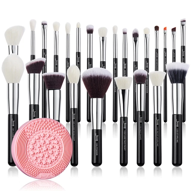 Jessup makeup pinselset Make up Pinsel Kosmetik Schmink Bürsten Reinigungspad