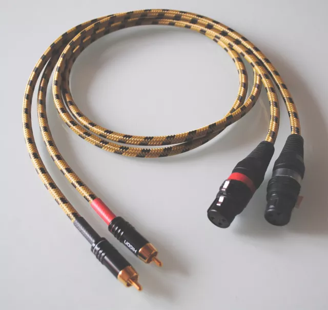 ✅Sommercable CLASSIQUE gelb / Cinch<>XLR female / Adapterkabel für Röhrenfans✅