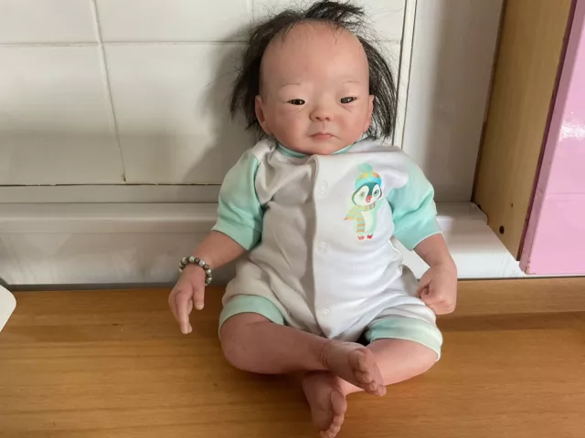 Bountiful Baby Reborn Doll Preowned 50cm Baby Tasha Edenholm Weighted