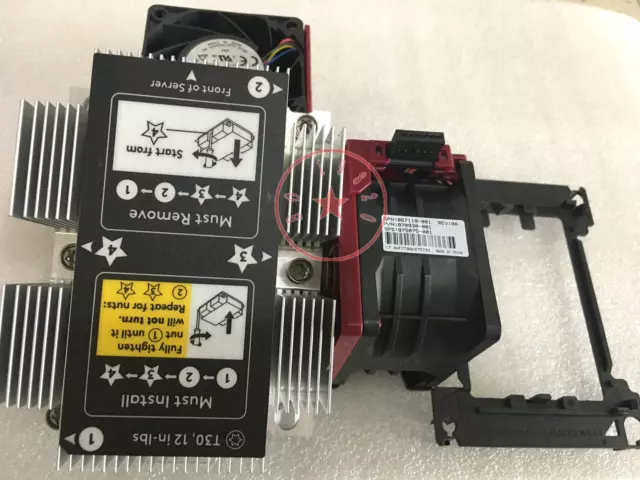 Nuovo kit CPU HP DL380 DL380p G10, dissipatore di calore 875070-001 e 2 ventole 870931-001, gabbia