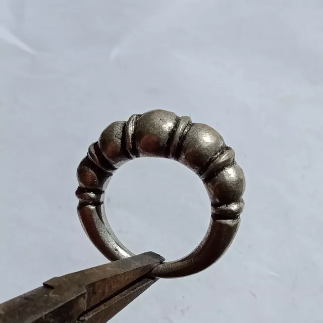 Extremely Ancient Old Viking Silver Ring Very Rare Artifact Authentic