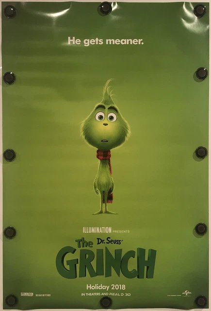 THE GRINCH Original 27" X 40" DS/Rolled Movie Poster - 2018
