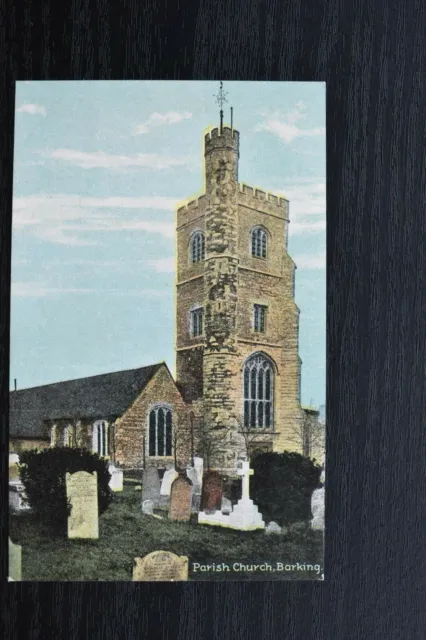Vintage Postcard Parish Church Barking London Unposted