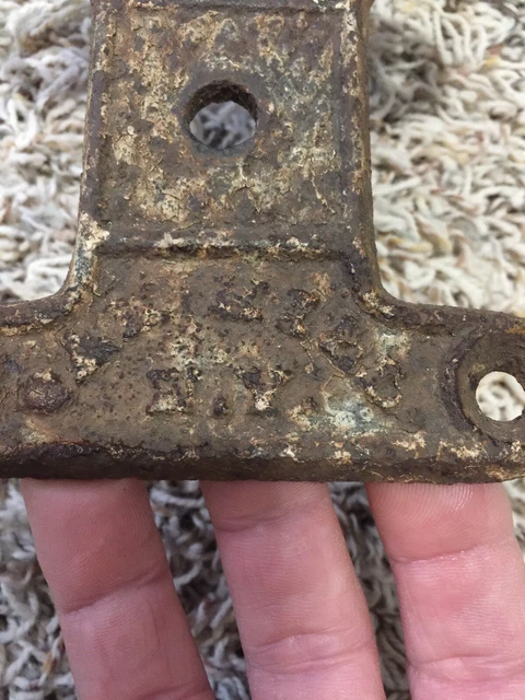 Antique Barn Door Roller Hanger Cheritree & Co 1854 Upper Foundry Oak Hill NY 3