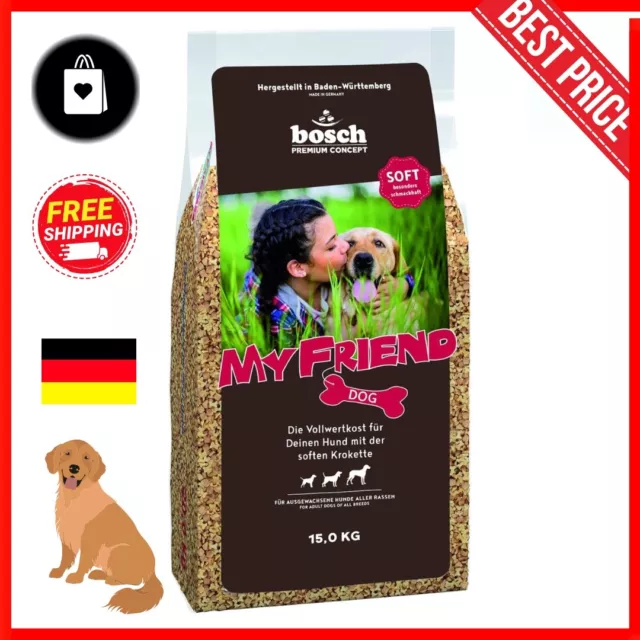 Bosch My Friend Softbrocken Hundefutter Vollwertkost Omega 3 Eiweißträger 15 kg