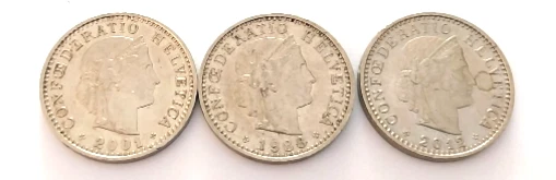 Gold 20 Swiss Franc Coins