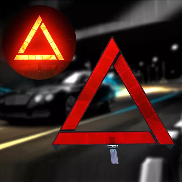 Triangolo di avvertimento guasto emergenza auto rosso riflettente sicurezza auto Reflec-SA
