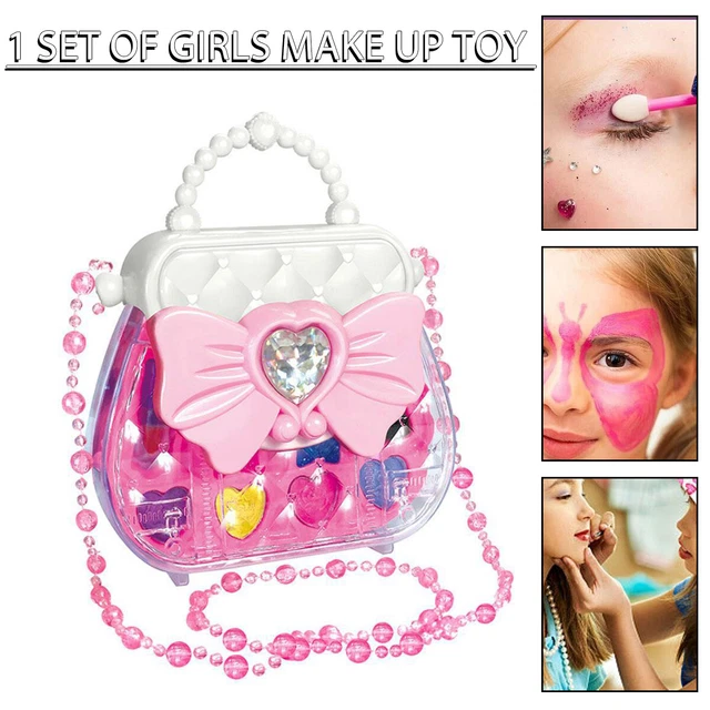 Girls Make Up Toy Set Washable Makeup Kit For Young Kids Toy Children Gift ~h