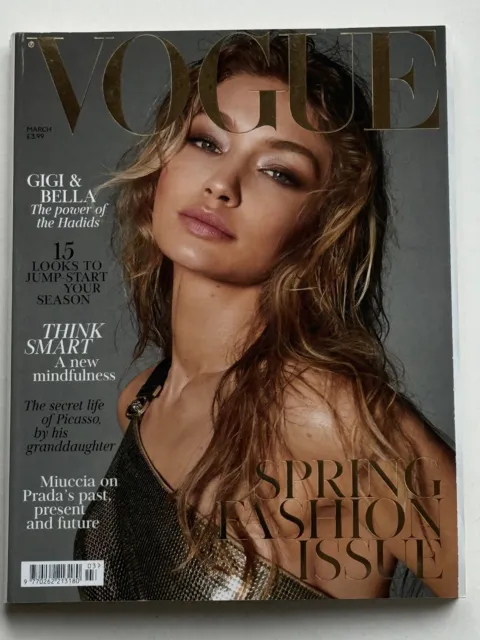 2018 Gigi Bella Hadid VOGUE Steven Meisel Joe McKenna  Glen Luchford Prada March