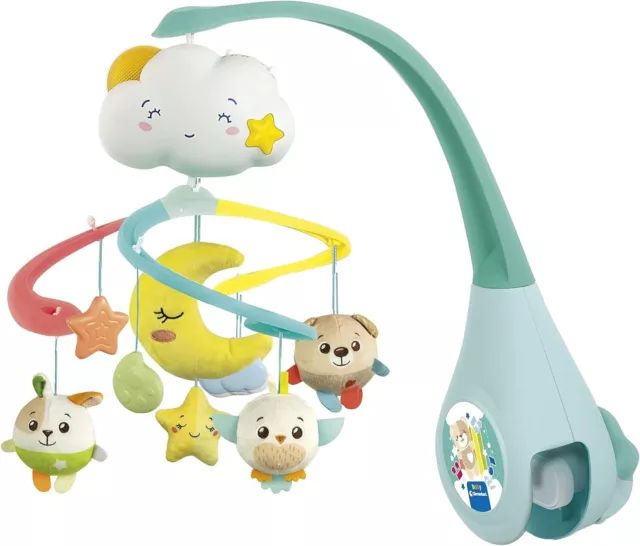 Clementoni 17710 Sweet Cloud Cot Sound Machine, Crib Mobile Toddler New Born Toy