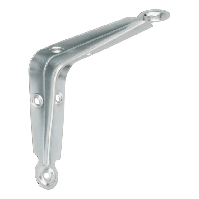 National Hardware N110-201 Silver Zinc Plated Steel Shelf Bracket 4 H x 5 L in.