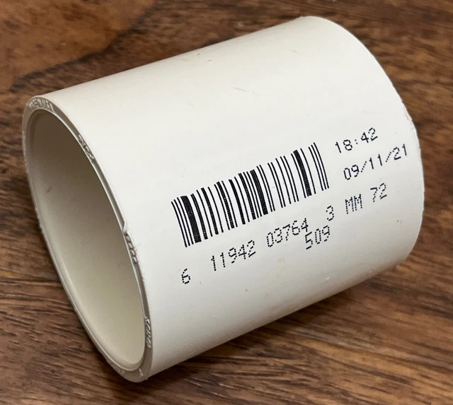 LOT OF 20 Charlotte PVC Schedule 40 Pressure 2" Couplings White 429