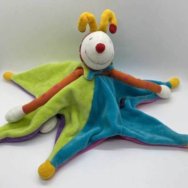 MOULIN ROTY DRAGOBERT Reversible 12" Soft Plush Doudou Comforter