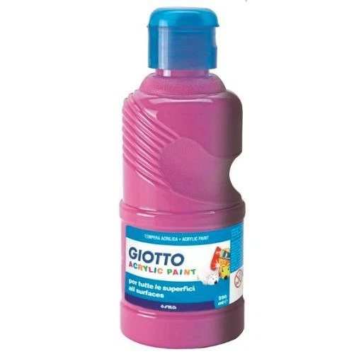 Flacone 250 ml Colore a Tempera Acrylic Paint Giotto Fila colore Magenta