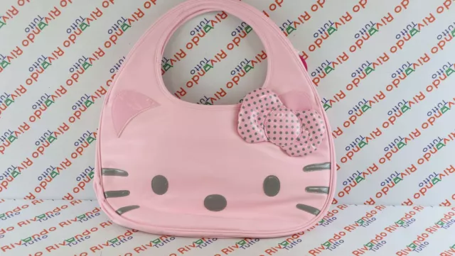 HELLO KITTY Borsa A Spalla ROSA Chiusura A Clip Icon Bag Pink / Grey