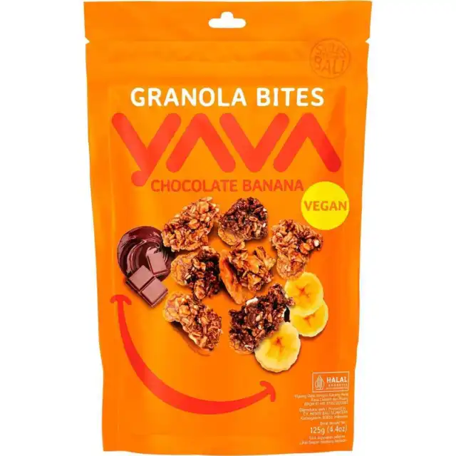 YAVA Chocolate Banana Granola Bites 125g
