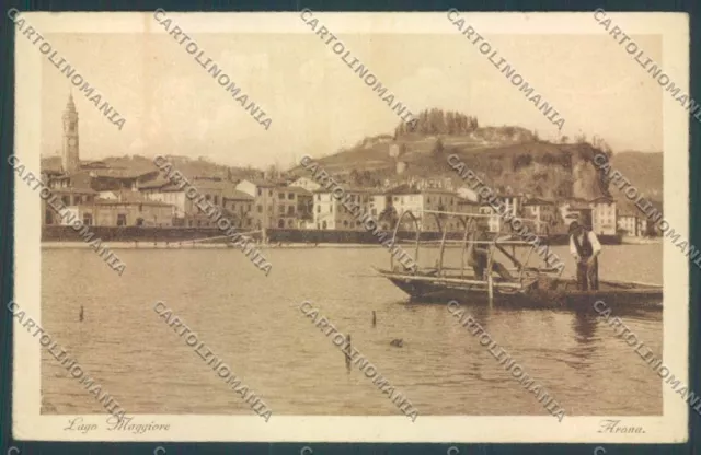 Novara Arona postcard boat ZB1373