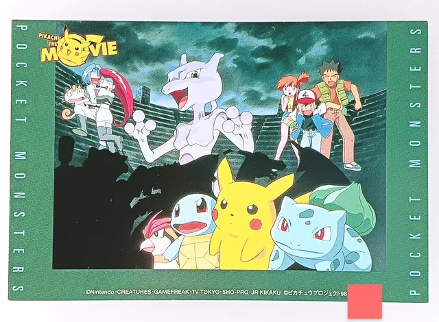 POKEMON THE MOVIE Mewtwo Strikes Back Postcard 1998 Rare Nintendo From ...