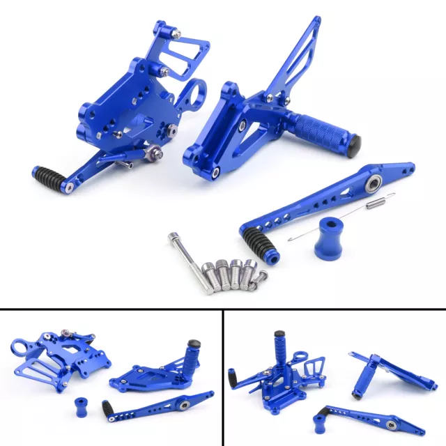 Motorcycle CNC Footrests Rear Sets Fußraste Für BMW S1000RR 2015-2017 Blue A4