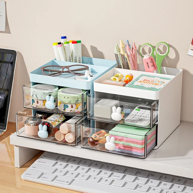 Desk Organizer Wide Application Storage Desktop Makeup Drawer Organizer Portable