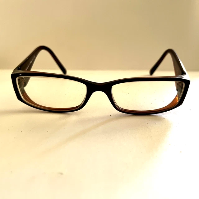 Fendi Eyeglasses Cold Insert F 625R 215 Italy Frames Only Brown 51-16-135 Fendi Cold Insert Brown Tortoise Rectangle Eyeglasses Frames  main image 4
